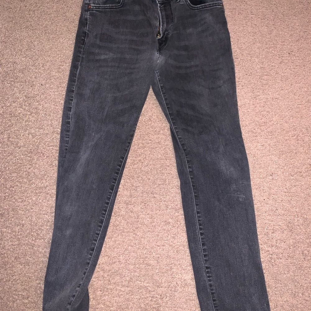 American eagle black denim jeans. Size 34x32. Slim straight